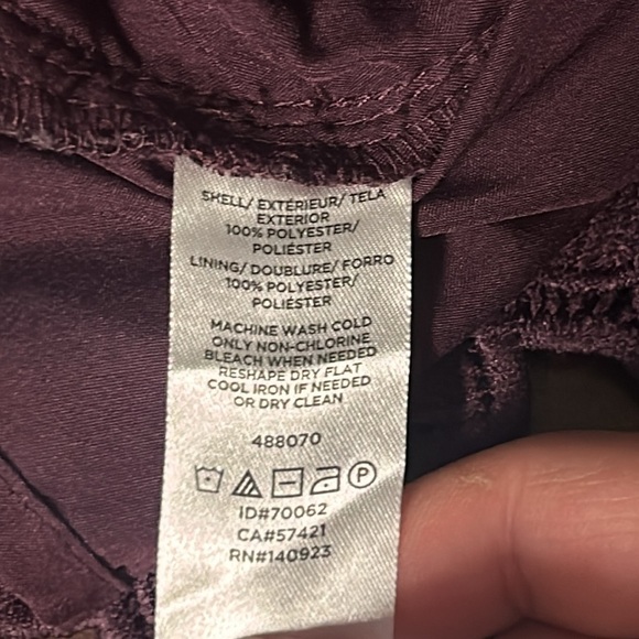 Gorgeous Aubergine Lace Sheath Midi Dress by LOFT size 4 - Picture 8 of 8